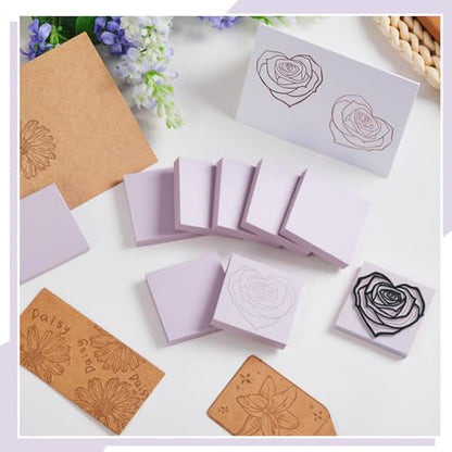 Frienda 24 Pcs 2" x 2" Rubber Carving Blocks Linoleum Blocks for Printmaking, Stamp Making, DIY Crafting, Scrapbook, Painting, Soft and Easy to Carve (Light Purple) - color: Light Purple