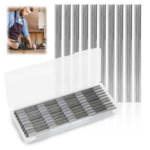 10 Pcs 3-1/4" Planer Blades Replacement Part with Packaging Box | Compatible with Bosch, DeWalt, Black, Decker, Ryobi and More Portable Planers, Carbide Knives Gift for Craftsman, Carpenter