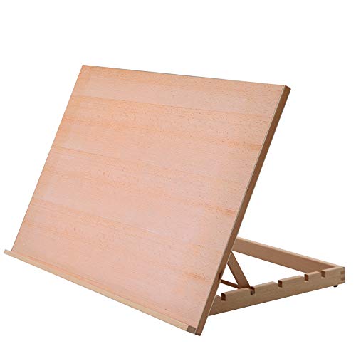 Extra Large 5-Position Wood Drafting Table Easel Drawing & Sketching Board, | 29 1/2 Inches by 19 2/3 Inches - style: 29 1/2 L * 19 2/3 W