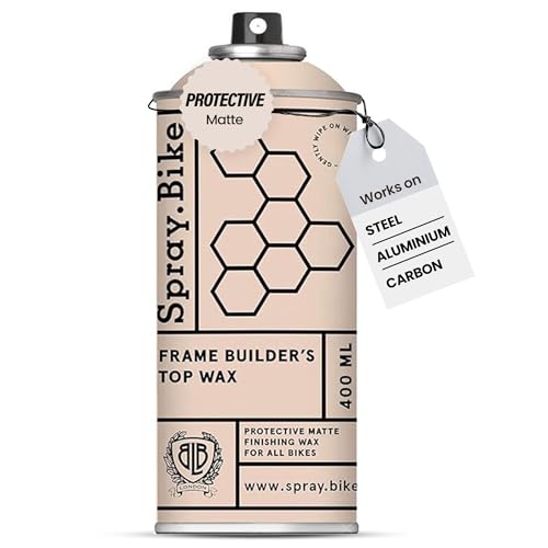 Spray.Bike Frame Builder's Top Wax - Clear | Spray Wax for Bike Protection | Bike Polish for Metal, Carbon, Wood | Bicycle Cleaning Tools | Easy to Use, Water-Repellant, Smooth Finish, 400ml - color: Clear