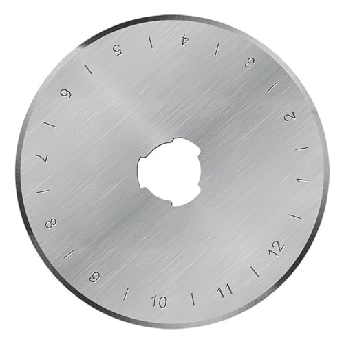 45mm Rotary Cutter Blades 5-Pack Replacement Blades Fits Fits Fiskars, OLFA,Martelli,Dremel,Truecut,DAFA for Quilting Scrapbooking Sewing Arts & Crafts Sharp and Durable Cutter Blade (silver) - color: Silver (45mm 5pcs)