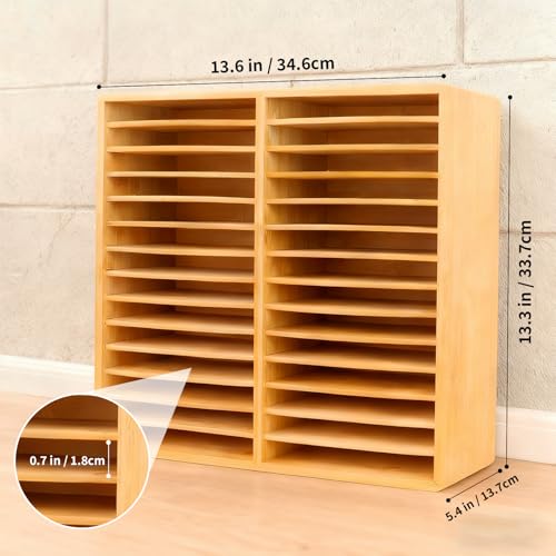 280 Marker Organizer, Bamboo Wooden Storage for Alcohol Markers Pens Pencils, No Assembly, Large Desk Holder for Artists Teachers Students, Classroom Office Art Supply (A No Drawer) - style: A No Drawer