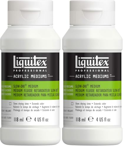 Liquitex Professional Fluid Medium, 118ml (4-oz), Slow-Dri Blending (Pack of 2) - color: Slow-dri Blending, size: 4 Fl Oz (Pack of 2), style: 4-oz