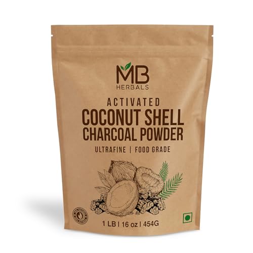 MB Herbals Activated Coconut Shell Charcoal Powder 1 LB / 16 oz (454 Gram) | FOR EXTERNAL USE ONLY | For Face Packs Face Masks Soap Making & ToothPowder - size: 16 Ounce (Pack of 1)