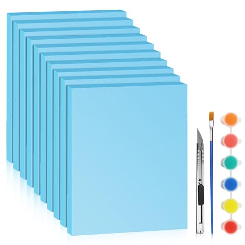 LuckyFoam Blue 10 Pack 15x12x0.79 inch Foam Sheets 0.79 Inch Thick | Polystyrene Rectangles XPS Foam Board Craft for Insulating DIY Modeling Art Supplies - color: blue, size: 15x12x0.79 inch 10pack