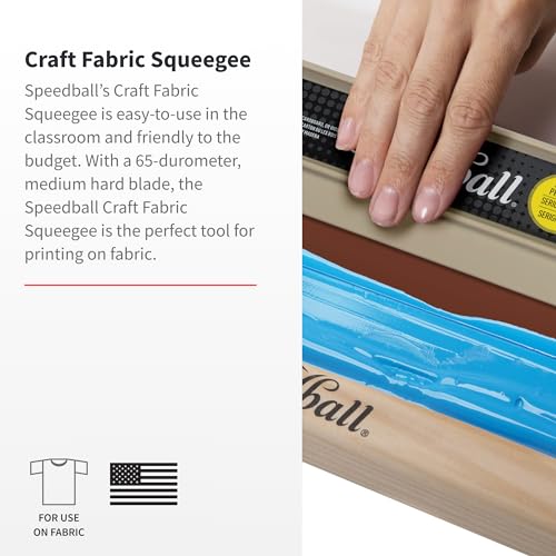 Speedball Craft Fabric Squeegee, 9-Inch for Silk Screen Printing (Pack of 2) - size: 9 inches (Pack of 2)
