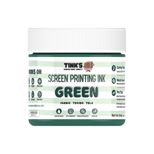 Tinks® Screen Printing Ink - Green - 8 oz. - color: Green