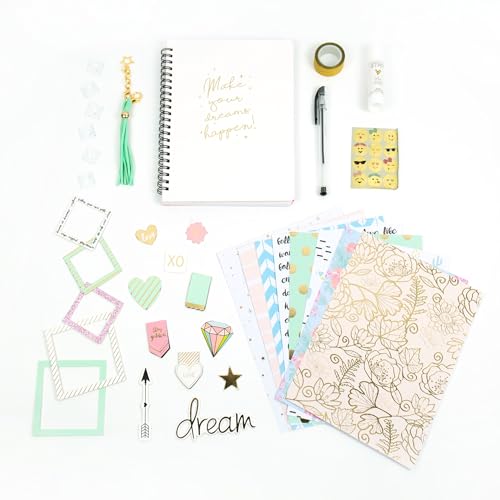 STMT D.I.Y.Journal Set, Stationary Kit with Notebook for Writing and Drawing, DIY for Girls Ages 8+, Dreamers Become Doers - style: Dreamer Journaling Set