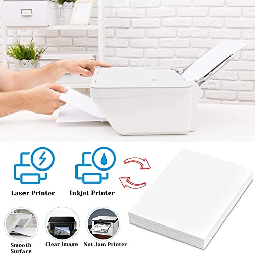 Translucent Vellum Paper 8.5x11 Inches, 50 Sheets Printable Transparent 93GSM/63LBS Vellum Paper for Printing Sketching Tracing Drawing - color: Translucent-50 Sheets