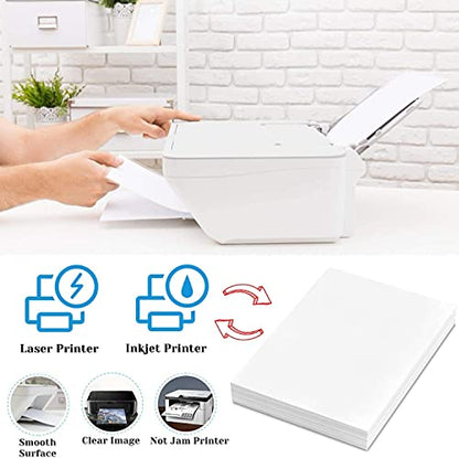 Translucent Vellum Paper 8.5x11 Inches, 50 Sheets Printable Transparent 93GSM/63LBS Vellum Paper for Printing Sketching Tracing Drawing - color: Translucent-50 Sheets