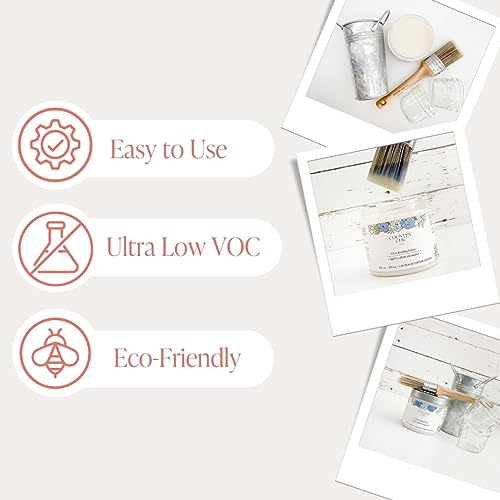 Clear Bonding Primer - Chalk Style Furniture Paint Surface Prep Clear Primer Base Coat - Adhesive Furniture & Decor Primer for Laminate, Glass, Metal, Oil-Based Paint or Stain - (4 oz) - size: sample (4 oz)