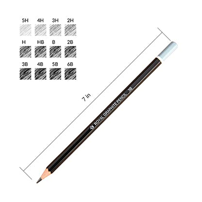 Royal & Langnickel SPEN-12 Essentials Sketching Pencil Set, 12-Piece (Pack of 3) - size: 12 Count (Pack of 3)