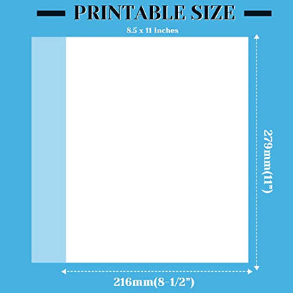 Vellum Paper, Cridoz 115GSM Transparent Vellum 8.5 x 11 Translucent Clear Printable Tracing Paper for Printing Invitation Cards - color: Translucent