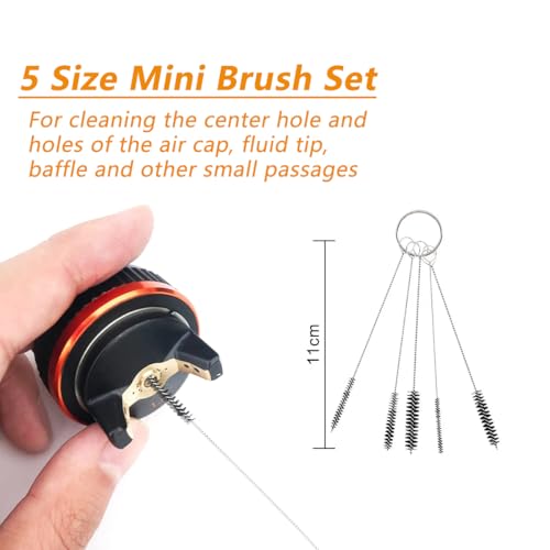 21 Pcs Multi-Purpose Spray Tool Cleaning Kit Airbrush Cleaning Kit