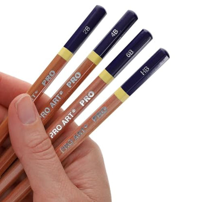 Parrot PRO Art 54119-197Pro-Art PA306100 Pro Art Sketching Pencils 4/Pkg-HB, 2B, 4B, 6B (456023) - style: Graphite Drawing Pencils (HB to 6B) 4 Piece Set