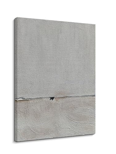 NANKAI Hand painted Minimalist Black and White art canvas Abstract Oil painting 36x24 inch wall decorative art - color: NKHB077