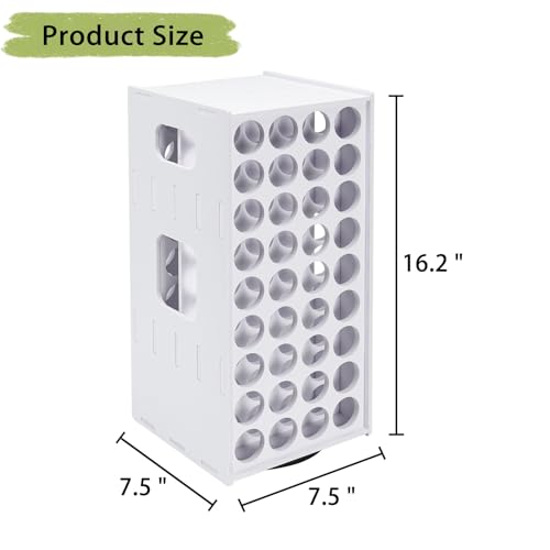 Craft Paint Storage Rack, 72 Holes Spinning Paint Storage Tower | 2oz Craft Paints Organizer Holder Stand