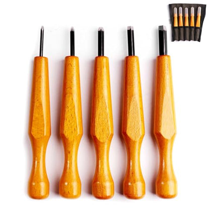 5Pcs V-Sharp Wood Carving Knife