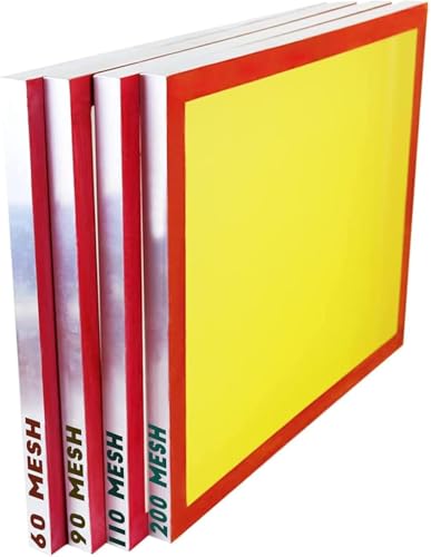 Dry Sift Screen Set (20 x 24") Aluminum Frame, 4 Mesh Sizes - 60, 90, 110, 200 (Micron Equiv. 250, 165, 149, 75)