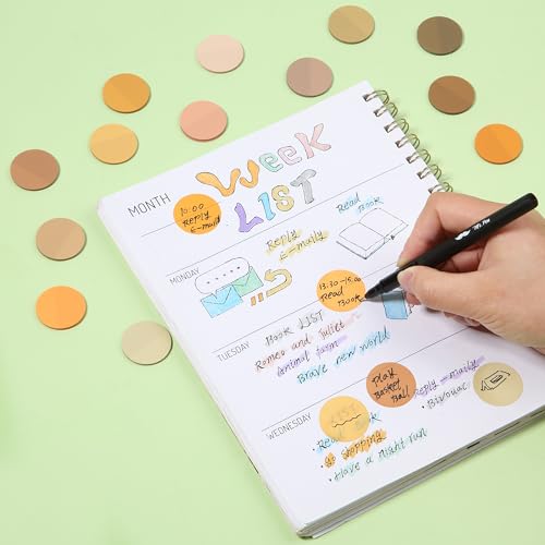 Mr. Pen- Round Transparent Sticky Notes, 1.1” Diameter, 14 Pads, 560 Sheets - color: Golden Harvest, size: 560 pcs