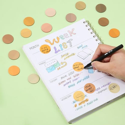 Mr. Pen- Round Transparent Sticky Notes, 1.1” Diameter, 14 Pads, 560 Sheets - color: Golden Harvest, size: 560 pcs