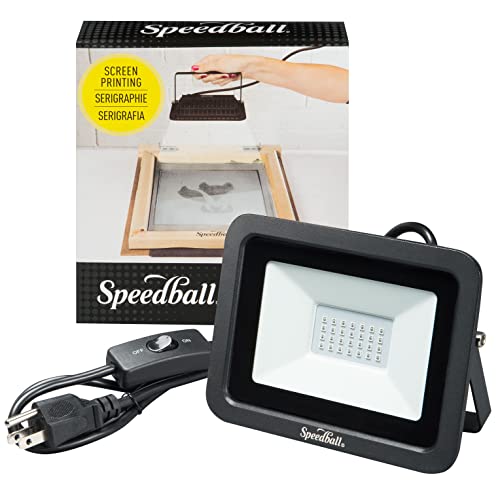 Speedball 30W LED UV Exposure Lamp - Professional Screen Printing Light with 180° Swivel Mount - 395-400nm UV-A for Photo Emulsion