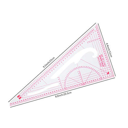NEWMAY 6 Stlye Sew French Curve Ruler Metric Shaped Plastic Sewing Tools Measure Ruler for Sewing Pattern Making Design DIY Dress Clothing, Bendable Drawing Template Perfect for Designers and Tailors