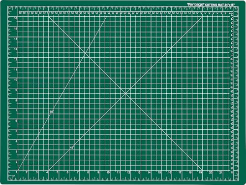Dahle Vantage 10472 Premium Self-Healing Cutting Mat, 18"x24", 1/2" Grid, 5 Layers for Max Healing, Perfect for Crafts & Sewing, Green - color: Green, size: 24"L x 18"W