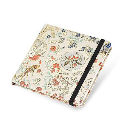 Mifuner Square 5x5 Bleedproof Marker Paper Pad, 110 gsm Alcohol Ink Bristol Paper Sketchbook, Handmade Journal Hardbound 88 Sheets (176 Pages) Markers Ink Mediums Art Sketch Book Golden Jade Leaf - color: S-golden jade leaf