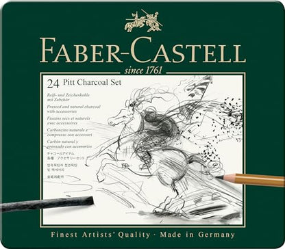 Faber-Castel 24 Piece Pitt Charcoal Set