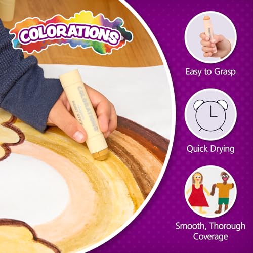 COLORS LIKE ME TEMPERA PAINT STICKS - 8 COLORS - style: Skin Tones, 8 PK