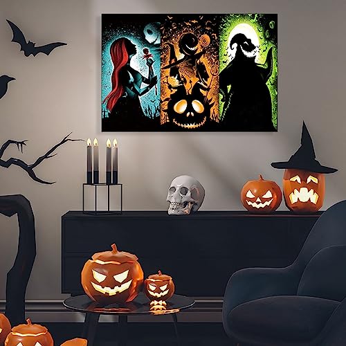 Halloween Diamond Art Painting Kits for Adults,Jack and Sally Gem Art - color: jack and sally dimaond painting