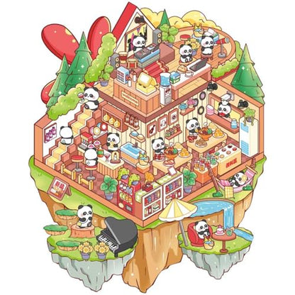 SSNLNBF DIY 3D House Sticker Book Reusable Craft Kit - style: sty-05