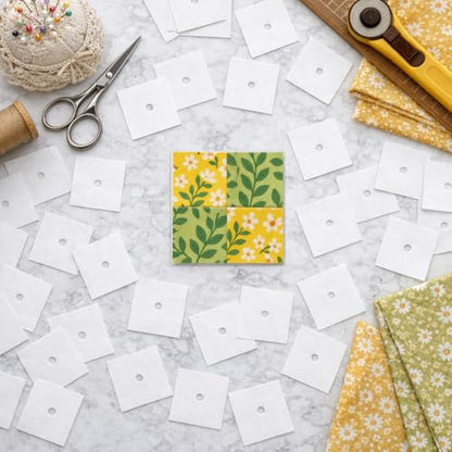 1000 PCS 1" Square Paper Piecing Templates, Quilting Templates Accessories for DIY Patchwork Crafts and Sewing Supplies﻿ - size: 1 Inch-1000pcs Square