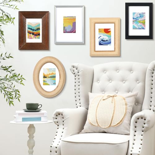 Xuhal 30 Pcs Landscape Small Diamond Painting Kits for Adults Sunrises & Sunset Mini Diamond Art Kits Mini Mountain Landscape Rhinestones Crafts with Cardboard for Home Wall Decor - style: Scenery