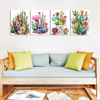 Lanzeyo Diamond Painting Kits for Adults, Adult Hand Crafts Diamond Art Kits, Succulent Diamond Dots Kits, Gem Art for Living Room Wall Art (Succulent) - color: 04 Succulent