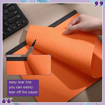 Lincia 6 Pcs Legal Pads Landscape Notebook, Bright Color - color: Bright Color