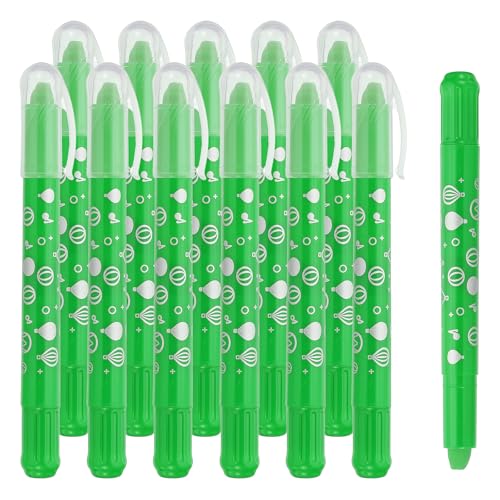 PATIKIL Watercolor Gel Crayon, 12Pcs Washable Twist Coloring Crayons Bulk Blendable for Coloring, Drawing, Painting, Light Green Crayon - color: Light Green