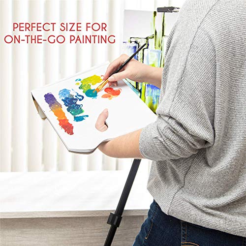 Zenacolor - Paper Palette Pad - 50 Removable and Disposable Sheets for Painters - 80gsm, 24lb - Paint Mixing Palette for All Paints (Oil, Acrylic, Watercolor,...)
