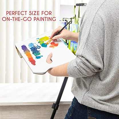 Zenacolor - Paper Palette Pad - 50 Removable and Disposable Sheets for Painters - 80gsm, 24lb - Paint Mixing Palette for All Paints (Oil, Acrylic, Watercolor,...)