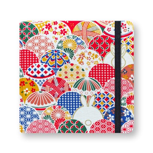 Mifuner Square 5x5 Bleedproof Marker Paper Pad,110 GSM Alcohol Ink Bristol Paper Sketchbook,Handmade Journal 88 Sheets (176 Pages) Markers Ink Mediums Art Sketch Book Rabbit Ball - color: S-Rabbit Ball
