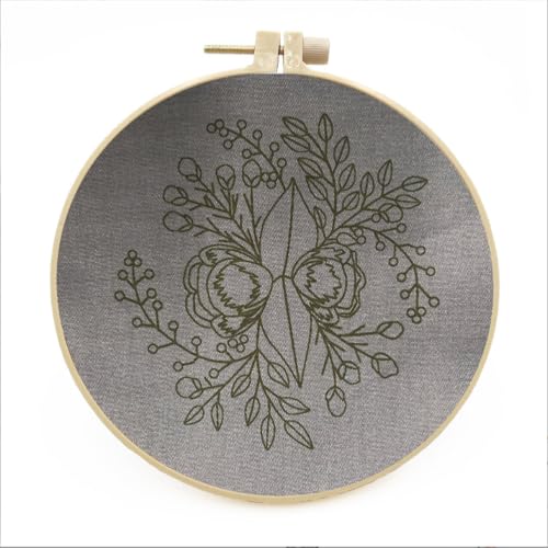 Meecaa Bird Flower Animal Embroidery Kit Starter Set, Hand Embroidery Set,Pattern Printed Cross Stitch Set for Beginner Adults, with Embroidery Hoop and Instructions (Bird) - color: Bird