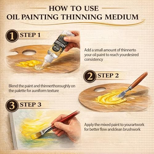 Paint Thinner for Oil Based Paint, Odorless Paint Thinner-3.4oz