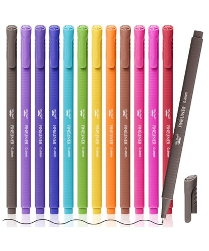 Mr. Pen- Colored Fineliner Pens, 12 Pack, 0.4mm