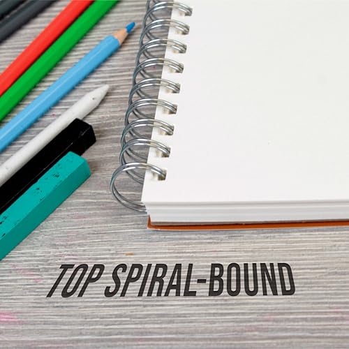 U.S. Art Supply 8"x10" Top Spiral Bound Sketch Book, 100 Sheets Each 2-Pack - size: 8-x-10-inch