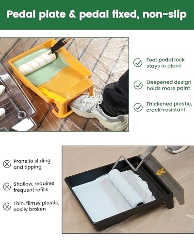 VOOMEY 28PCS Paint Roller Kit with Extension Pole, 9" & 4" Rollers Set - style: 28pcs 9inch paint roller kit