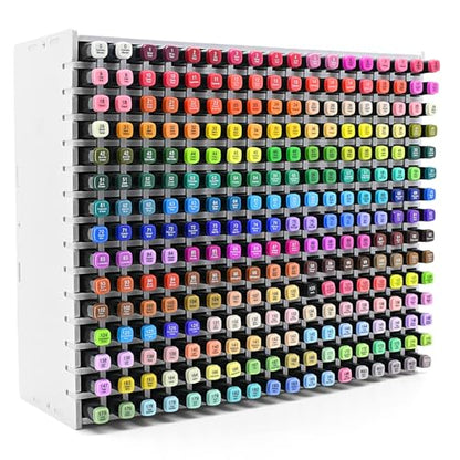 Marker Organizer, 270-Slot Marker Holder with Adjustable Dividers | Holds 270 Markers • Adjustable Dividers • Space-Saving Design • Easy Assembly • Fits Most Marker Brands - size: 270 Holes