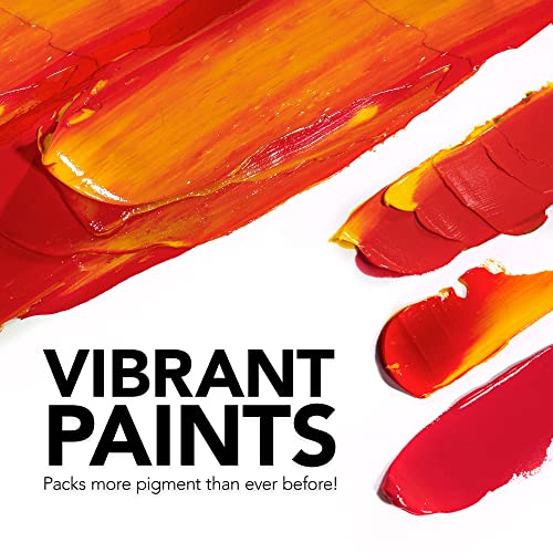 Daler Rowney System3 6-Tube Heavy Body Acrylic Paint Process Set - 59ml Acrylic Paint Tubes for Artists and Students - Artist Paint for Canvas Murals and More - Thick Acrylic Paint for All Skill Sets