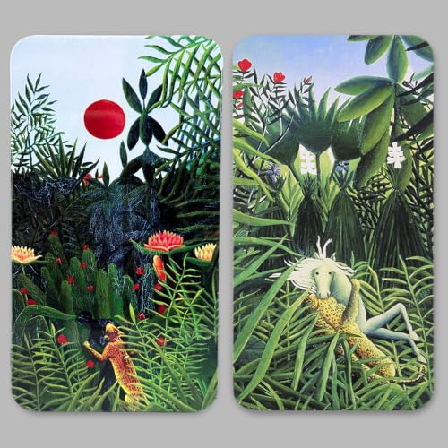 qianshan 40Pcs Empty Half Pans Watercolor Tin Palette with Magnetic Stripe | Travel Tin Palette Case,Portable Artist Paints Half Pan Kits,DIY Watercolor Oils Acrylics Painting Drawing Jungle - color: Jungle
