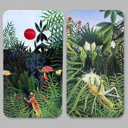 qianshan 40Pcs Empty Half Pans Watercolor Tin Palette with Magnetic Stripe | Travel Tin Palette Case,Portable Artist Paints Half Pan Kits,DIY Watercolor Oils Acrylics Painting Drawing Jungle - color: Jungle